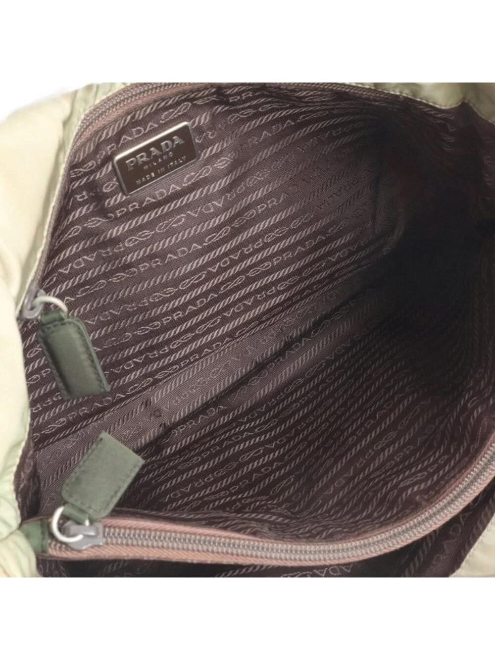 Prada Tessuto Nylon Triangle Logo Tote Shoulder Hand